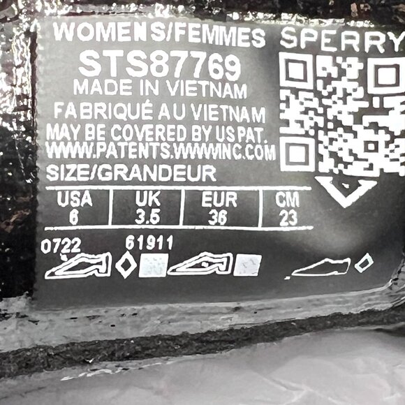 Sperry Womens Size 6 Saltwater Sherpa Black Blue Duck Boots Shoes STS87769‎ - Picture 12 of 12